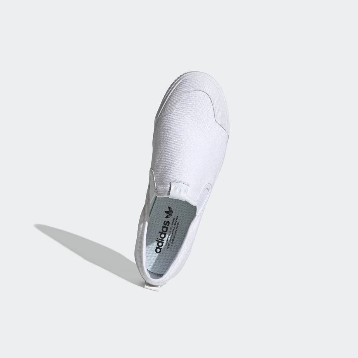 Slip on Adidas Nizza Panske Biele | 286SKTRWCIM